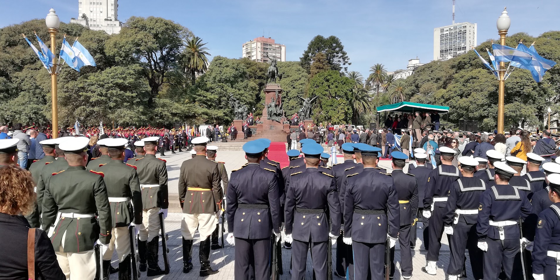 El día que San Martín volvió a pasar revista en Retiro